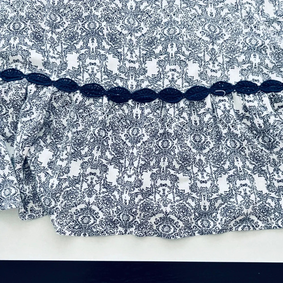 Dept222 Tank Tunic Top - Size Small - Navy and White - EUC - Picture 5 of 12